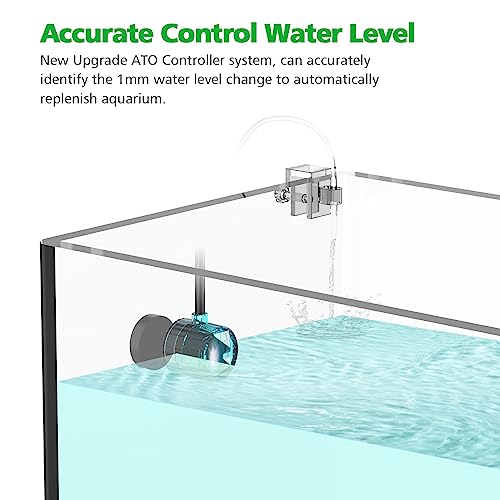 Image of Auto Top Off System Saltwater Aquarium, Water ATO for Reef Fresh Tank | Stable Water Levels & Salinity, QST Real-Time Anti-Overflow, 1mm Precision Sensing, Easy Setup, 2-Year Warranty, Blue