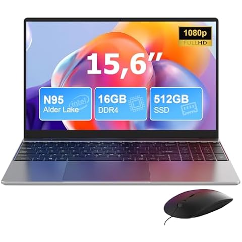 MAXLEGEN 15.6 Inch Laptop with Quad-Core N95 Cover