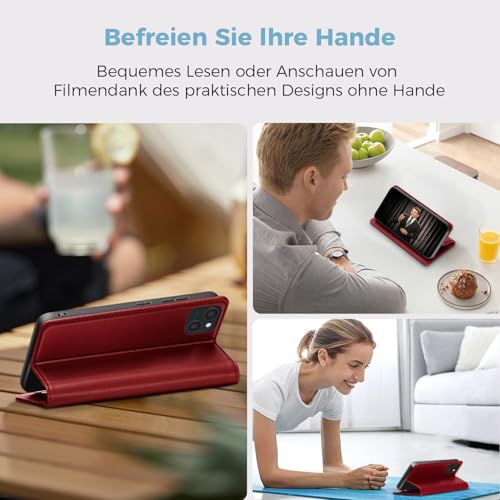 Étui housse protection RFID cuir PU premium pour iPhone 15 antichoc