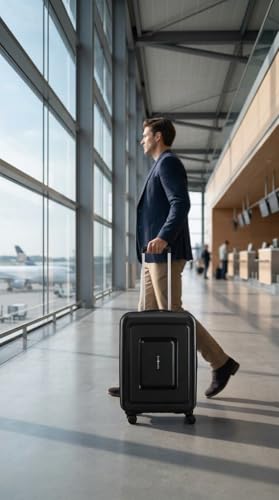Image of Skybags Focus 8W(N) Strolly Large 79 Cm Trolley Bag, Pond Pine | 360 Speed Wheel, 8 Wheel, Polypropylene Hard Side, For Men And Women, Cabin And Check In