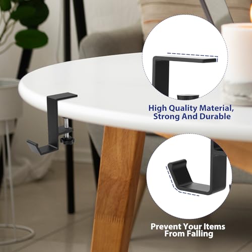 Jeffdad Hoofdtelefoonhouder, hoofdtelefoon, hoofdtelefoon, bureau, gaming-headset, sleutelhouder, zakken (enkele laag) - Afbeelding 4