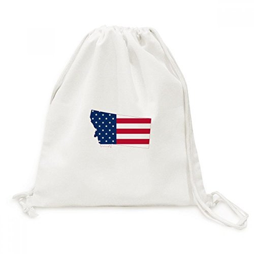 Sac à dos cordon Montana USA toile sac de sport et de voyage imprimé