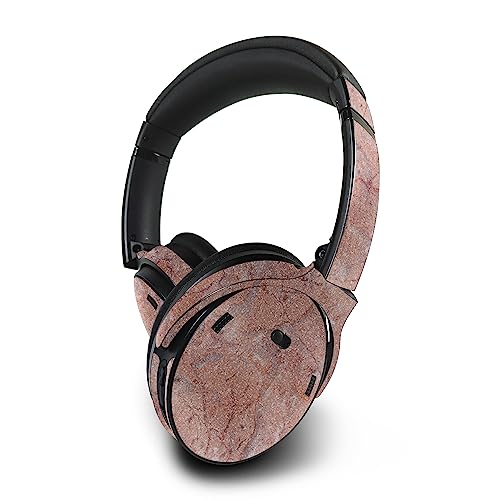 Image of MightySkins Glossy Glitter Skin Compatible with Bose QuietComfort 45 Headphones Pink Marble | Protective, Durable High-Gloss Glitter Finish | Easy to Apply | Made in The USA