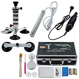 Kit de réparation de pare-brise avant de voiture, accessoires professionnels Toolbo pour réparer les fissures et les fissures d'impact, réparer tous les types de pompe à injection sous vide en acier