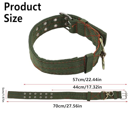 4 Stück Verstellbares Dickes Hundehalsband, Tierhalsband, Schafhalsband, Hundehalsband Canvas Halsband, Verstellbares Schafhalsband, für Pferd, Rind, Hund, Kamel, Bitte überprüfen sie die größe(XL)