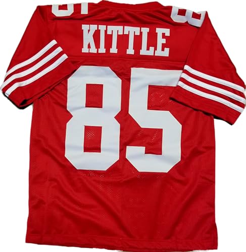Custom Stitched George Kittle Adult RED Jersey (US Alpha X-Large Regular Regular Red)