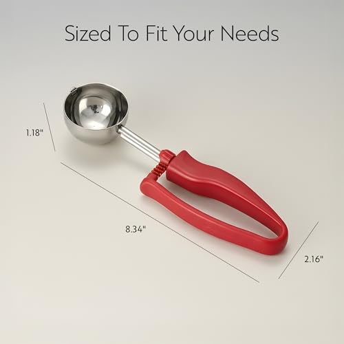 Restaurantware Ice Cream Scoop 1 Case 1.4 oz Stainless Steel Portioner Commercial Kitchen Tool Comfortable Grip Dishwasher-Safe Ambidextrous Handle by Restaurantware - Used condition - Image 2