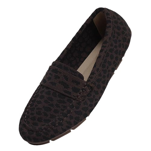 Image of Loafer Shoes for Women Comfortable Casual Women's Loafer Shoes Flat Shoes