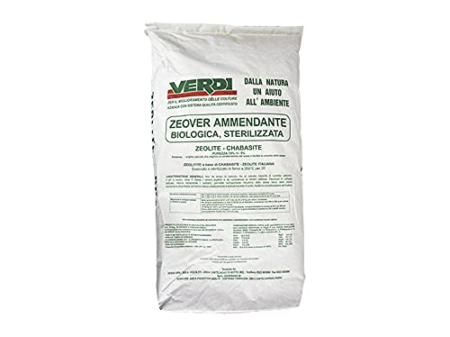 Zeolita a base de Chabasita y Phillipsita 0,7 / 2 mm (20 kg), acondicionador de suelo para plantas