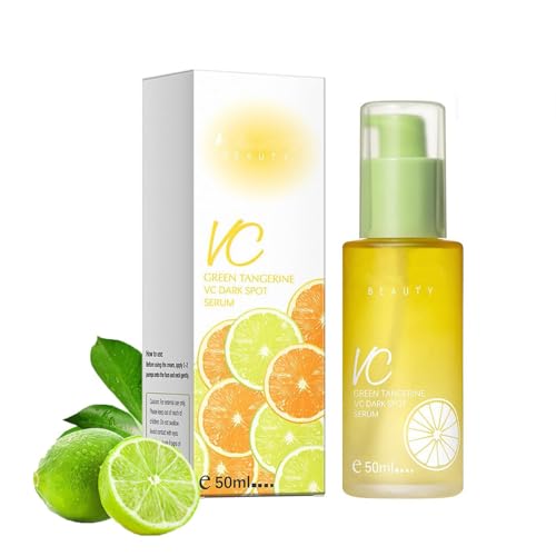 Green Tangerine Sérum à la vitamine C Dark Spot Sérum, sérum anti-taches sombres et sérum éclaircissant, sérum à la vitamine C pour le visage, extrait...