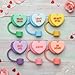 10pcs Valentine Straw Toppers Reusable Silicone Love Heart Straw Topper for Stanley Cup 10mm 0.4in, Cute Straws Lids Protectors with Bow Design, Valentines Cover Cap Party Cup Decorations Accessories