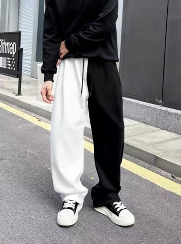 Pantalon de jogging avec cordon de serrage en coton ample extensible