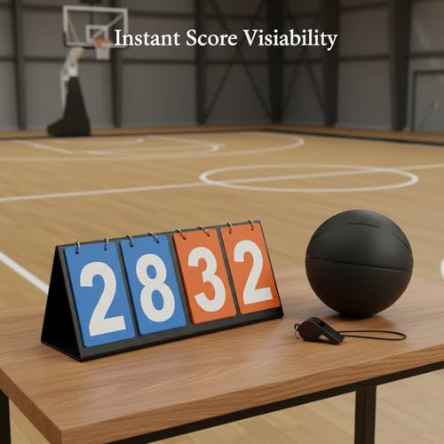 Marcador manual de cuatro dígitos para tenis de mesa y básquetbol miniatura 2