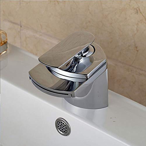 Robinet mélangeur de salle de bain chromé pour vasque et lavabo - 3