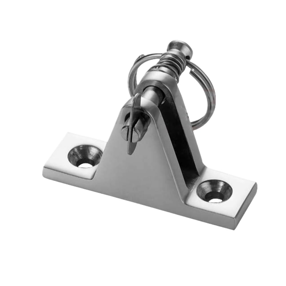 Stainless Steel Deck Hinge Mount Quick Release Fitting Compatible with Alastin 316 Bimini(ALS5403)
