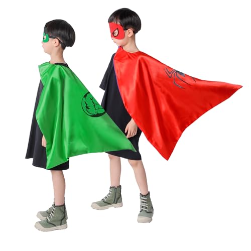GREAHWD Superhelden Kostüm, Superhelden Umhänge und Masken,...