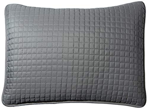 Morden City Solid Quilt Set,Gray Color, Soft Lightweight Microfiber, Quilted Bed Cover,Reversible Minimalist Quilting, Pattern Stitched, Twin F Q Full Queen King Size (86 Inch By 86, 2 Shams 20 X26) #TOP1