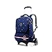 Durevole Trolley da Viaggio Universale Trolley da Viaggio British Style Trolley Schoolbag Studente di Scuola primaria 6-12 Anni Trolley da Scuola per Bambina con Asta Pieghevole Staccabile Ruote dur