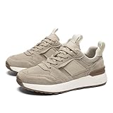 Men's Retro Jogger Sneakers Suede & Mesh Casual Walking...
