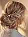 Catery Bride Wedding Hair Pins Large Pearl Hair Set Jewelry Decorative Bridal Hair Accessories For Women and Girls (Rose Gold)