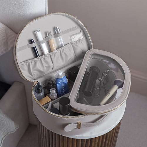 Stackers Vanity Case Taupe : trousse de toilette rigide élégante - 2
