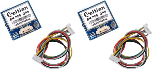 Image of BN-880 GPS Module U8 with Flash HMC5883L Compass + GPS Active Antenna Support GPS Glonass Beidou Car Navigation for Arduino Raspberry Pi Aircraft Pixhawk APM Flight Controller (Pack of 2)
