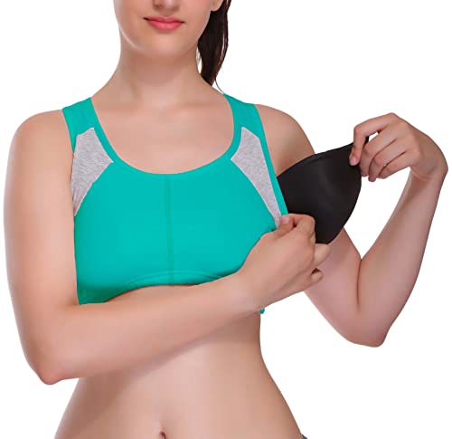 Image of Eve's Beauty Women's Cotton Padded Wire Free Sports Bra