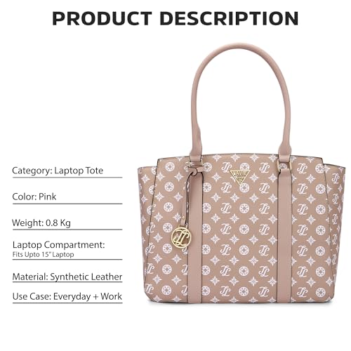 Image of Lavie Signature Women's Mono Shelton Tote Bag | Tote Handbag for Work | Ladies purse | Stylish Shoulder Bag | Gift for Women