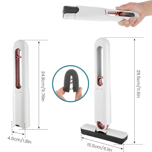 Miniatura 2 de Mini Mop, Unidades Lavables A Mano Mini Mop Desktop Clean,Pequeña Mopa De Esponja Con Función De Escurridor Para Cocina, Vajilla, Cepillo De Limpieza De Mesa