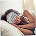 Ipetboom Japanese Characters Sleep Eye Mask Set Satin Blackout for Women Night Sleep Protection Hair Ring