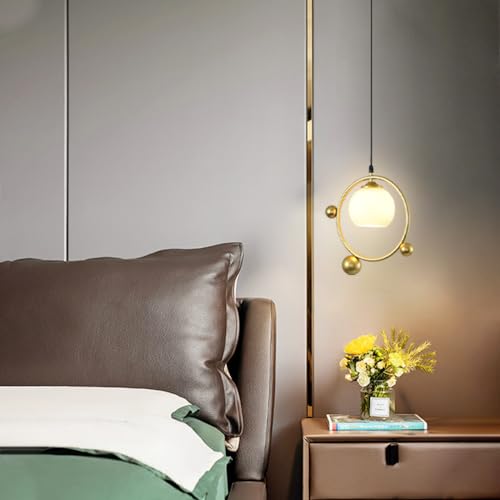 Lampe à suspension géométrique E27 luminaire suspendu chambre - 2