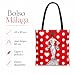 Imagen de IllustrArte Pack María Blanco Rojo: Bolso Málaga + Neceser Granada