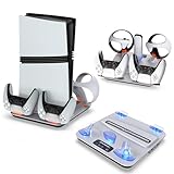 PS5 Pro/PS5slim/PS5 用 縦置きスタンド【2024年新登場-5in1】ps5用コントローラー&PS VR2コントローラー対応 充電台 急速充電器 右/左 2台同時充電可能 USB給電式 ps5用コントローラー 収納 省スペース 取付簡単 コントローラー 充電 置くだけで充電 過充電防止 充電 LED 指示ランプ付き (5in1)