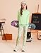 GRACE KARIN Girls Clothing Sets Size 8 Fashion Fall Sweatshirt Leggings Set Back to School Outfits Athletic Green