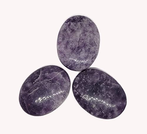 Pierre de lépidolite ovale polie PACHAMAMA ESSENTIALS - 5