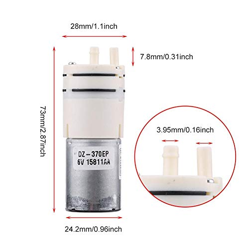RC Water Cooling Pump, Metal 3-6V 370 Water Cooling Pump JR Plug Accessory Part for Remote Control Aircraft Carrier/Warship/Battleship or ESC Needs Water Cooling