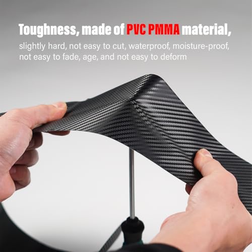 Image of CNC Bike Frame Protection Tape,Bicycle Frame Protector Sticker-Frame Protection Paint Film 3m(4 inchx118 inch), Carbon Fiber Pattern Frame Guard Wrap for Mountain Bike /Gravel /MTB /Road Bike etc.