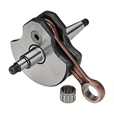 Maß C (Hubzapfenversatz = halber Hub): 22 mm // Maß D (Länge Pleuel): 85 mm // Maß E (Länge Kurbelwellenstumpf lichtmaschinenseitig): 56 mm // Maß F (Länge Kurbelwellenstumpf kupplungsseitig): 34 mm
