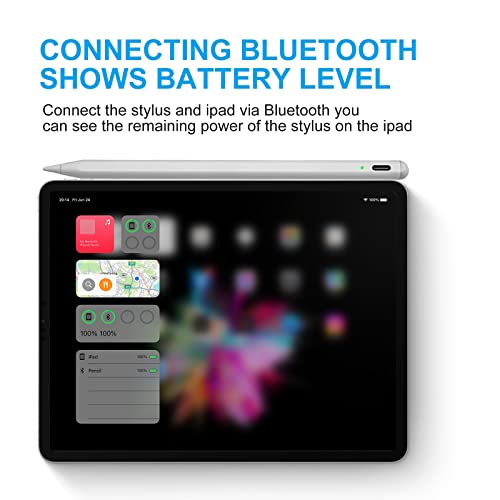 Stylus Pen For Ipad,Pencil With Palm Rejection,Apple Pencil For (2018-2022) Ipad Pro 11/12.9, Ipad 9Th/8Th/7Th/6Th Gen, Ipad Air 5Th/4Th/3Rd Gen, Ipad Mini 6Th/5Th Gen-For Painting Sketching Doodling #TOP1