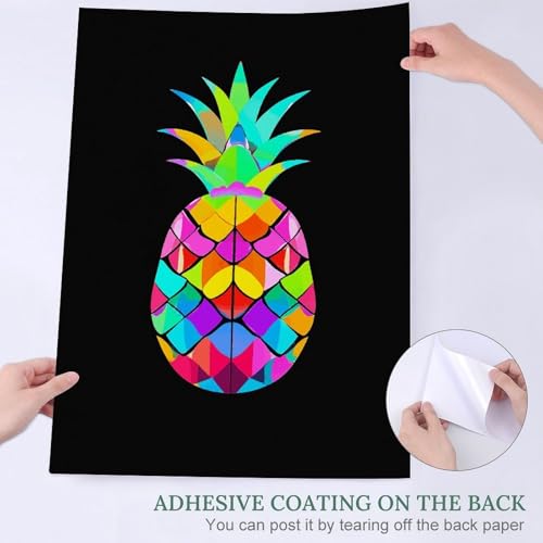 Ananas marbre vif affiches murales au design vintage et raffiné - 4