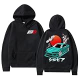 Hombres Mujeres Carreras De Coches Initial D Cosplay Sudadera con Capucha Red Sun Fujiwara Tofu Store Fujiwara Takumi Sudadera con Capucha Chaqueta Streetwear Hooded Sudadera con Capucha