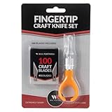 WA Portman Craft Knife Set - Ergonomic Fingertip Hobby Knife with 100 Premium SX5 Carbon Steel #11...