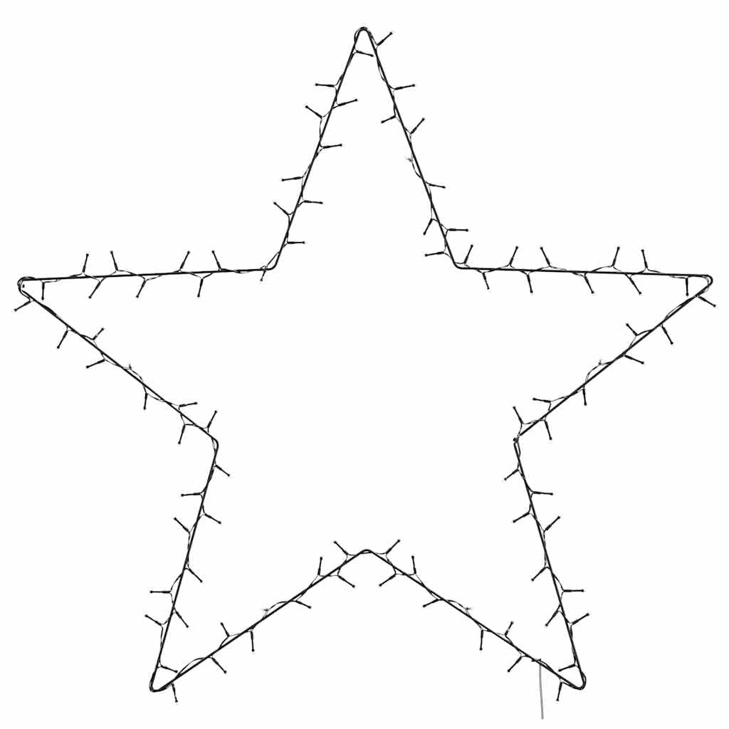 Homgoday Éclairage de Noël, silhouette d'étoile, 115 LED, blanc chaud, décoration de fenêtre, pour Noël, anniversaire, fête, mariage