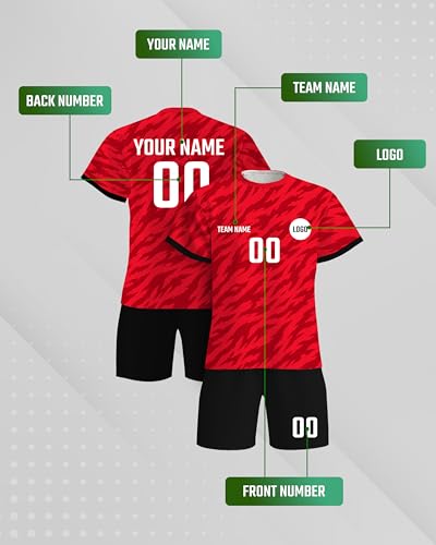 Custom Soccer Jersey with Name Number for Kids Adults, Personalized Football Shirt Pajamas Loungewear Set, Breathable Fan Uniform for 2026 Gameday Tournament, Camisa de Futbol para Hombres Kids. (KR) — view 4