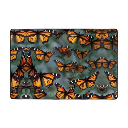 Tapis papillon monarque pour créer un cocon doux dans le salon