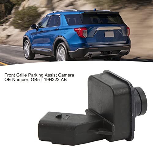 Image of Front Grille Parking Assist Camera, GB5T 19H222 AB Front Grille Parking Assistance Camera, Waterproof Back up Camera for 2.3L 3.5L 2016‑2019