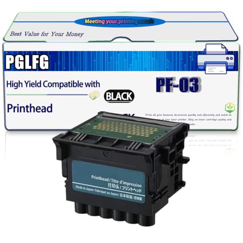 Image of Compatible for Canon PF-03 Printhead Work for imagePROGRAF IPF 700 IPF 710 IPF 720 IPF 760 IPF 760 M40 MFP Printers, High Yield 100000 Pages, with Chip (1 Pack Black)