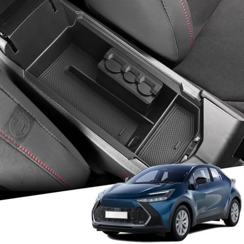 Organiseur de console centrale Toyota C-HR Hybrid 2024 2025 accoudoir 3D