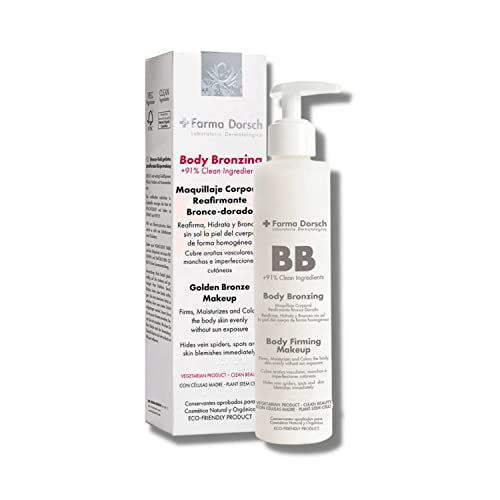 FARMA DORSCH - Body Bronzing BB Maquillaje Corporal. Maquillaje Mujer efecto bronceador cuerpo. Maquillaje Dorado corporal. Bronceado Natural Bronceador Maquillaje, Bronceador sin sol - 200ml Cover