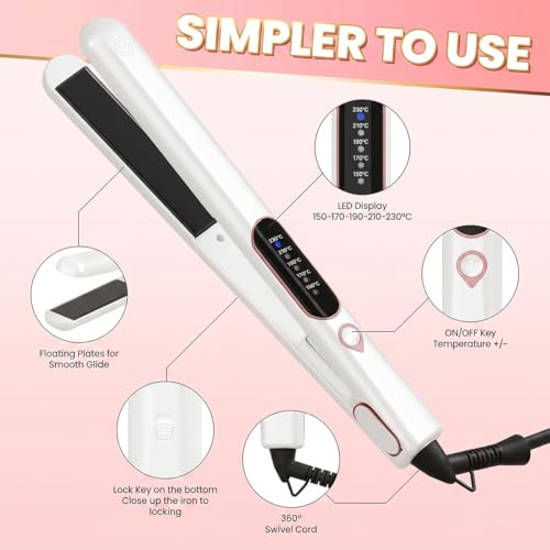 Plancha de Pelo Profesional Cerámica 1 Pulg miniatura 2